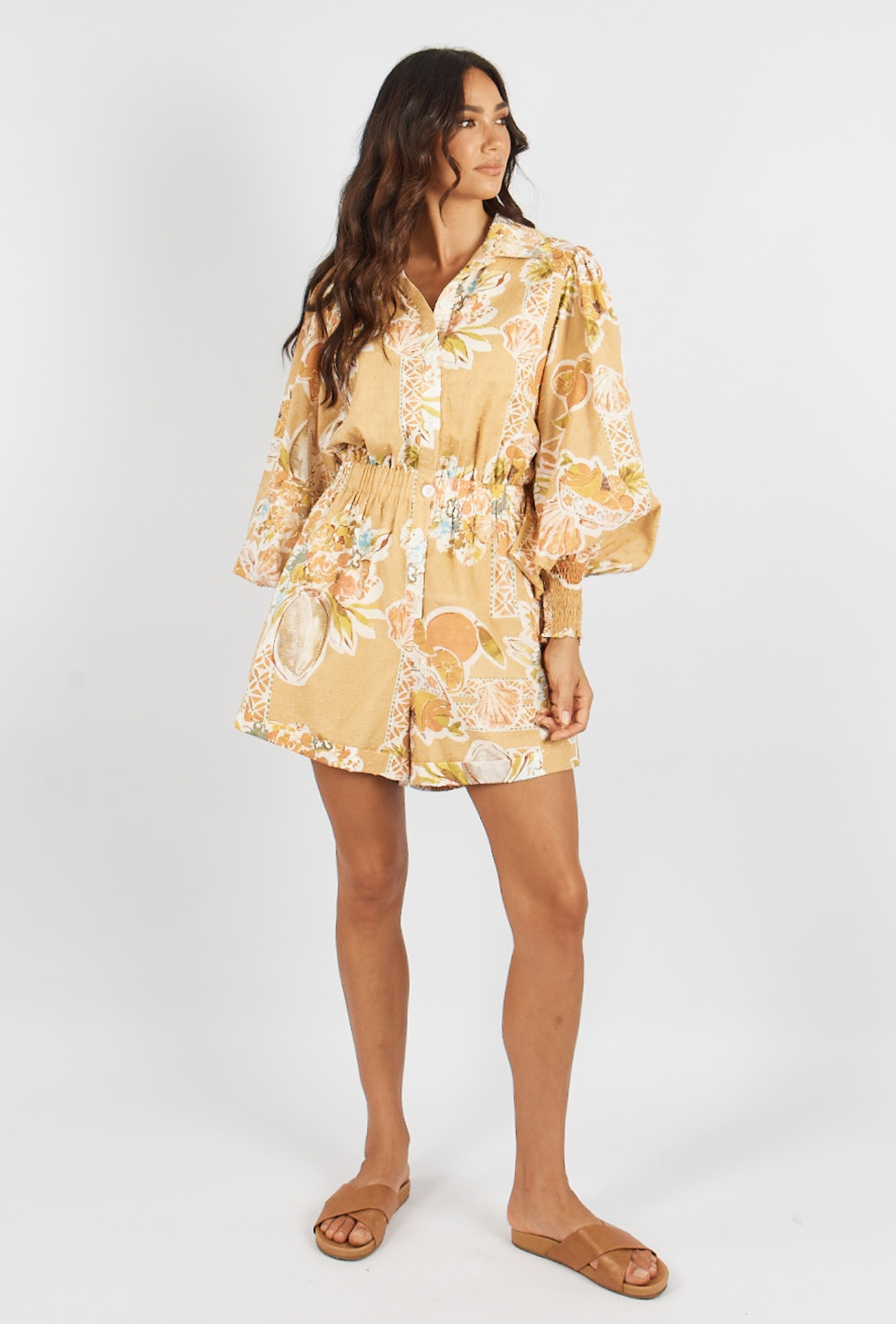 BELLAROSSA ROMPER - TROPICAL PRINT