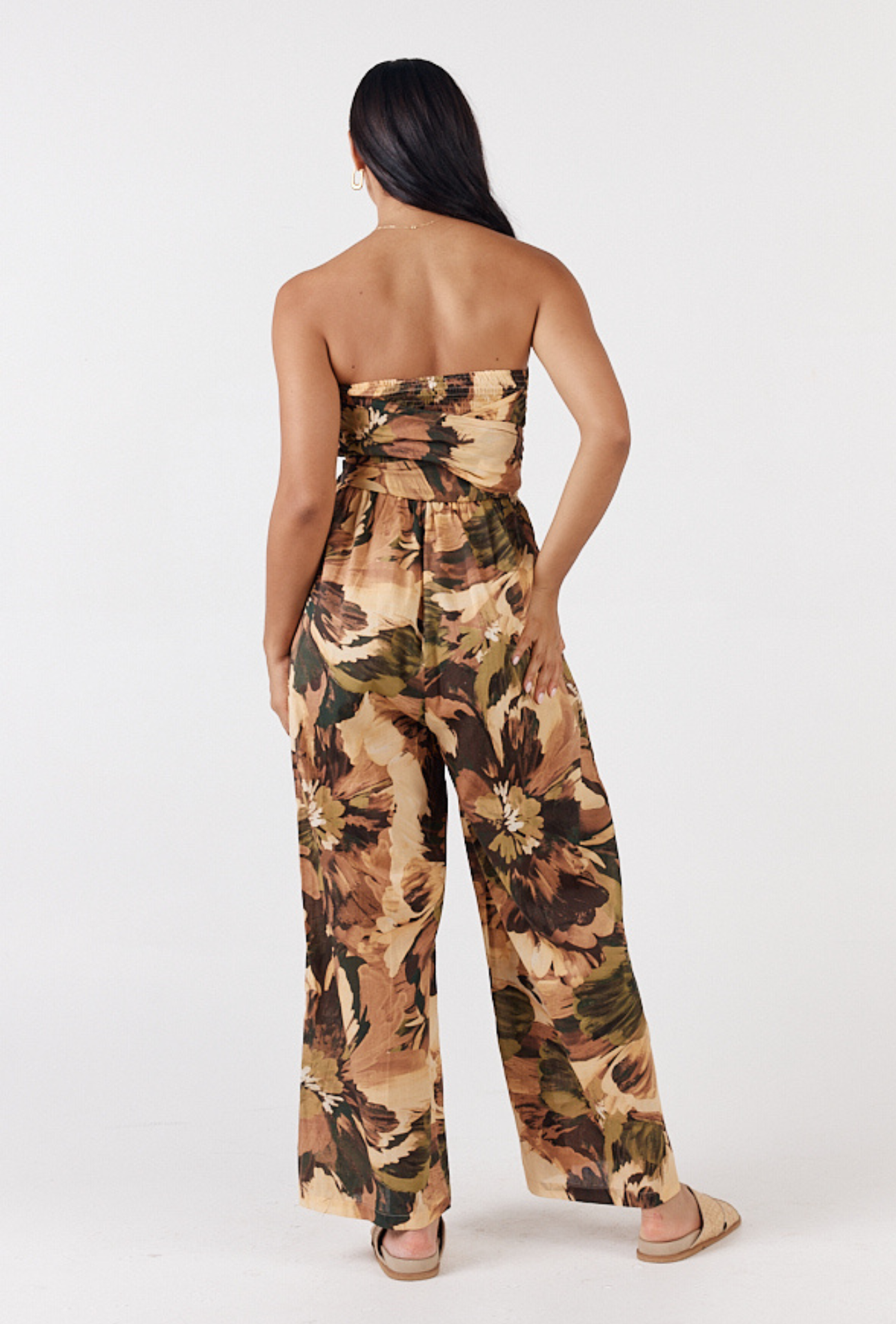WATERFRONT PLAYSUIT - WILD FOREST PRINT