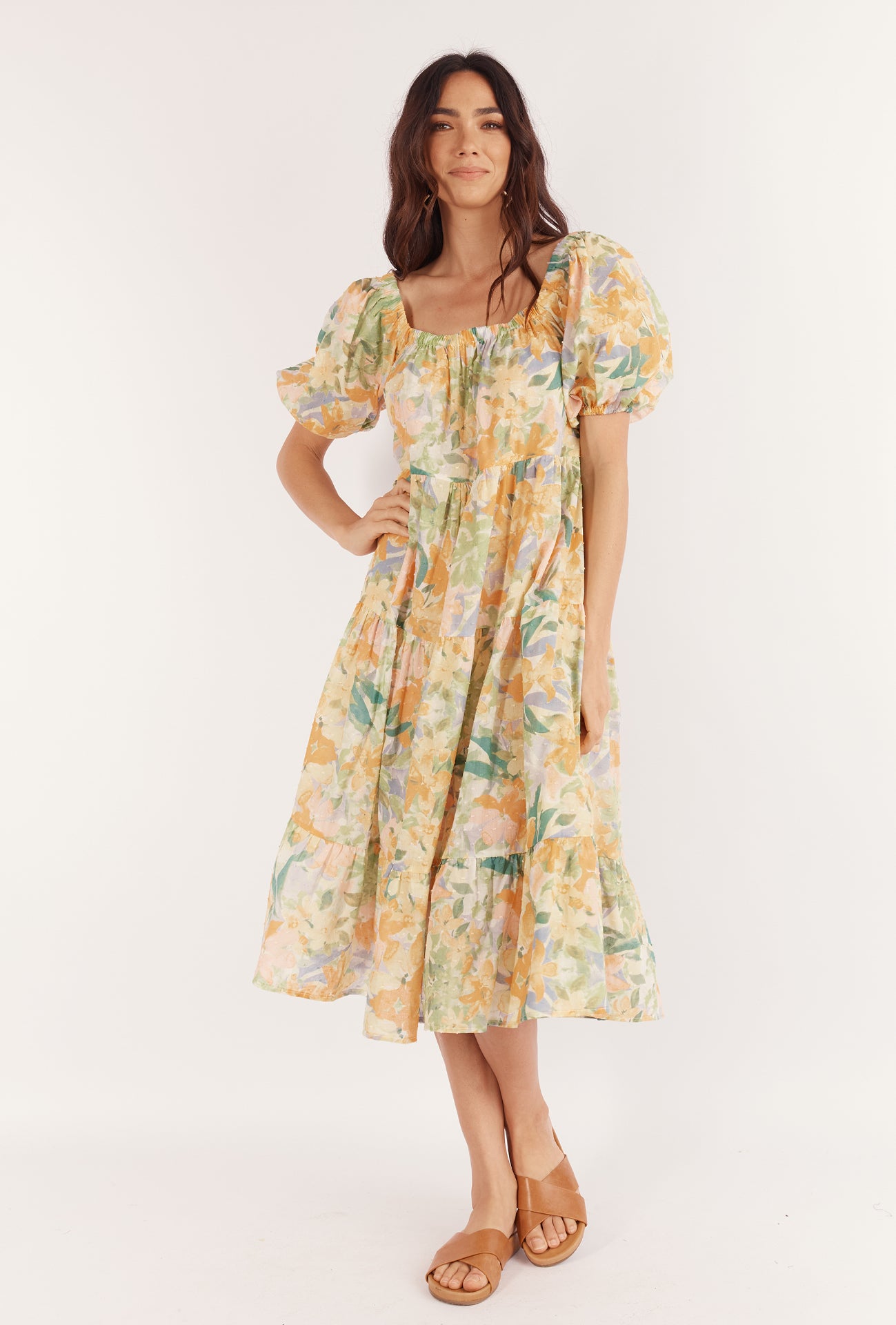 SELMA MIDI DRESS - WILDFLOWER PRINT