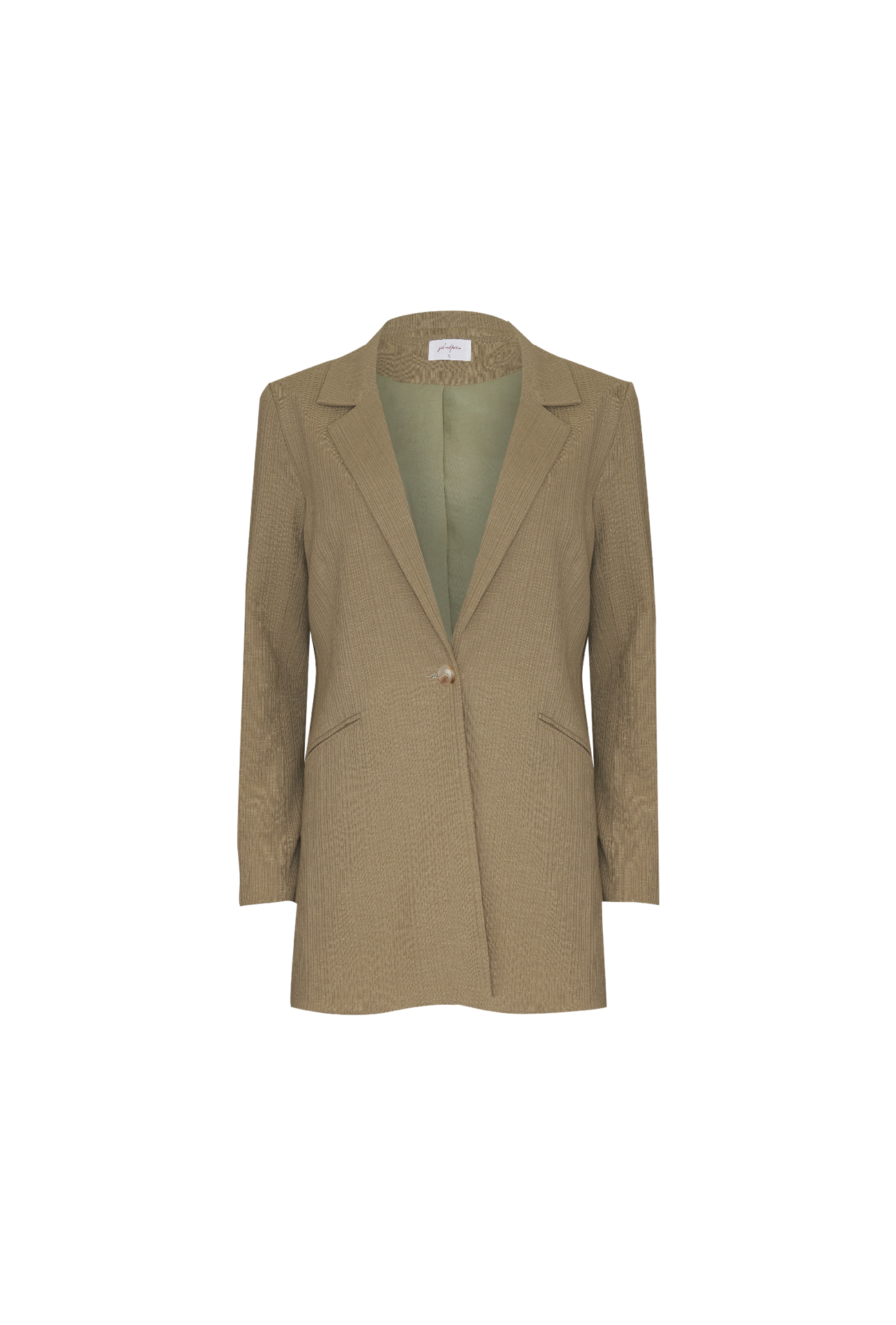 DOLORES BLAZER - OLIVE RIBBED