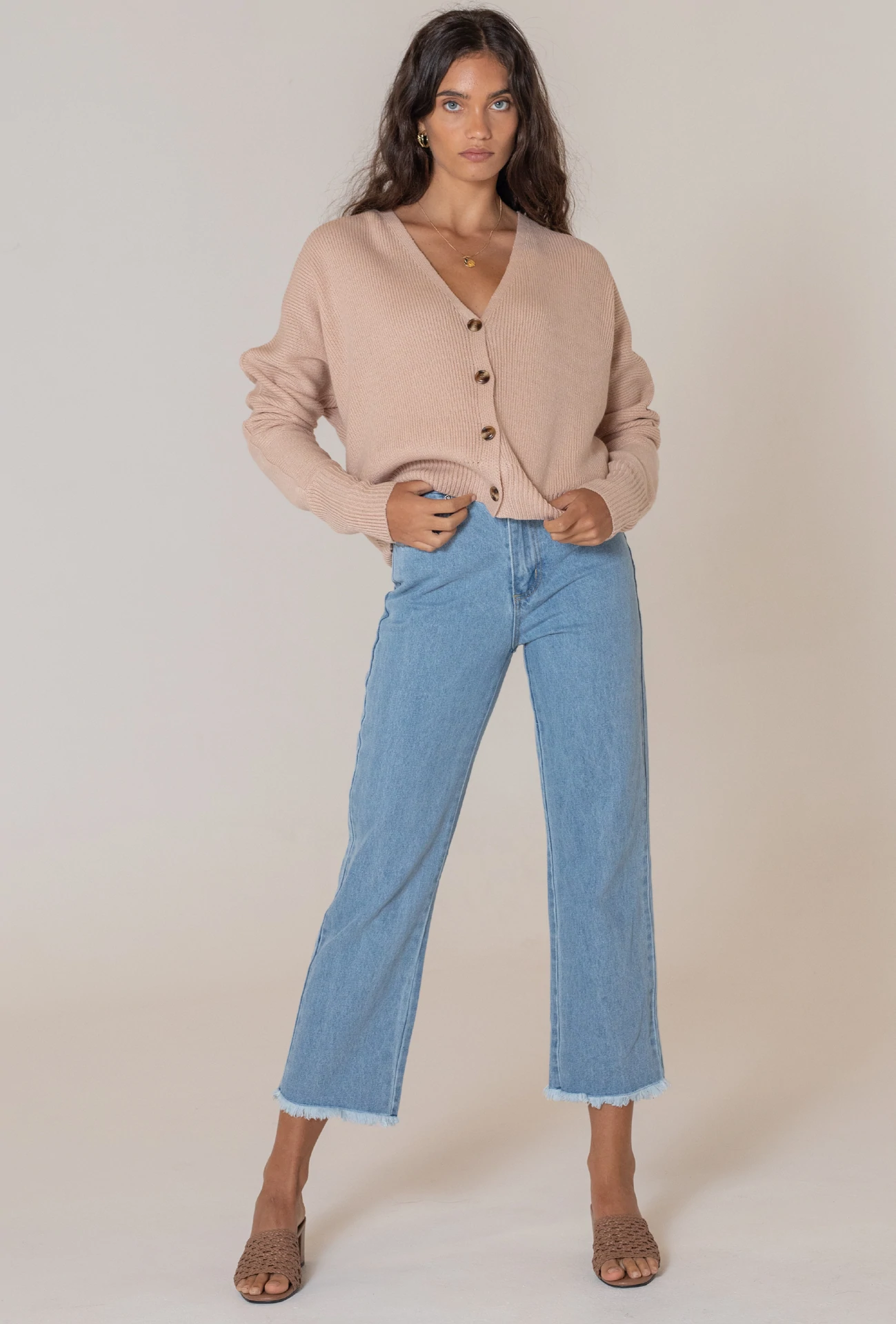 RIO DELL CARDIGAN - BLUSH