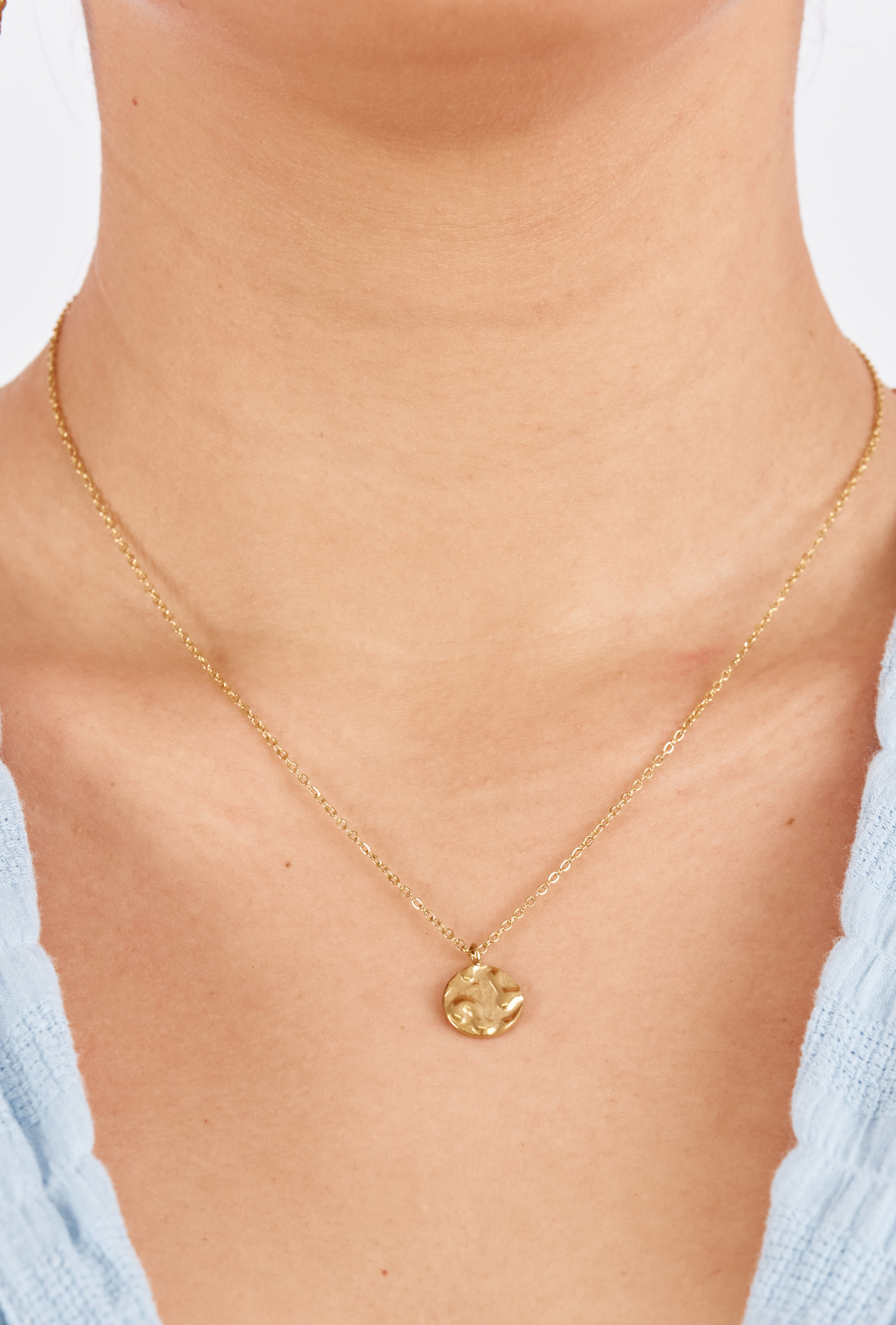 FRANKIE CIRCLE NECKLACE - GOLD