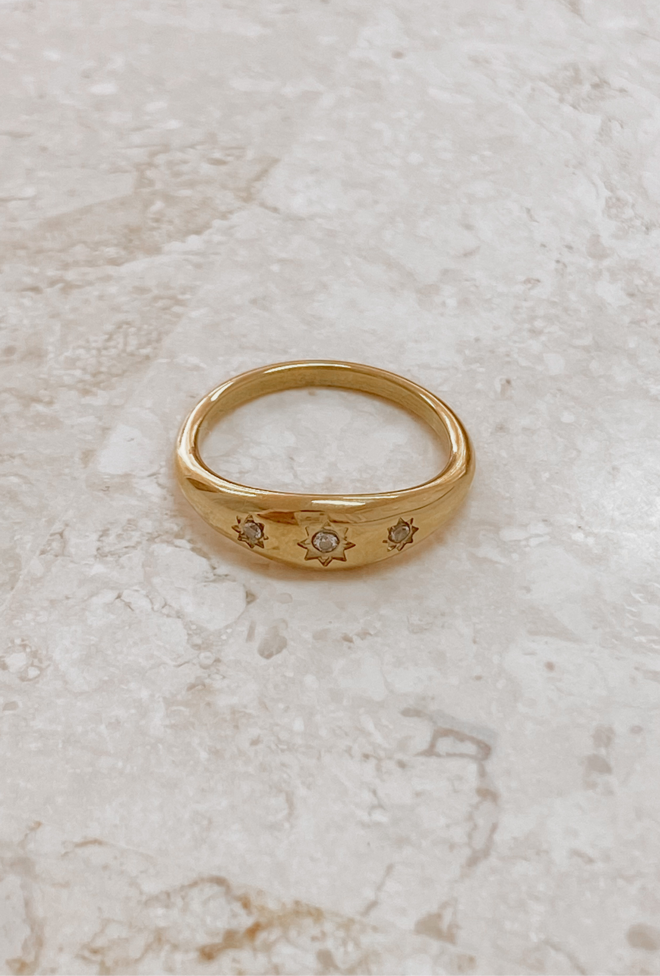 STARBURST THIN RING
