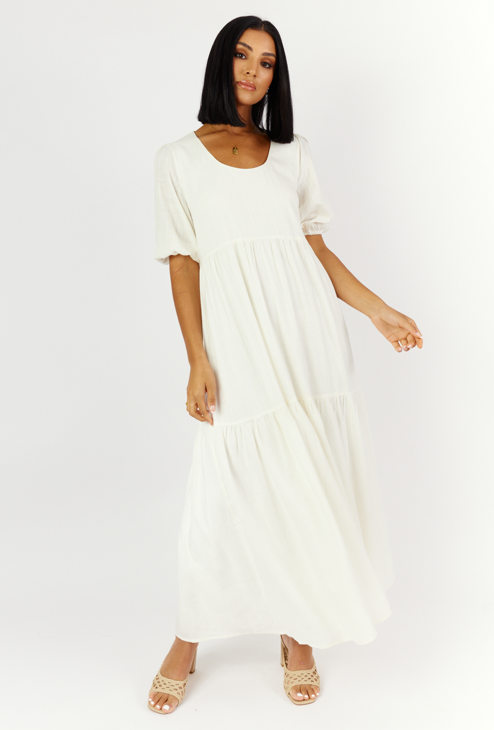 AUBREY MAXI DRESS - WHITE