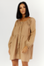 LEO DRESS - BROWN