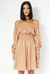 REIGN MINI DRESS - TOFFEE