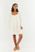 OLIVIA MINI DRESS - WHITE SPOT