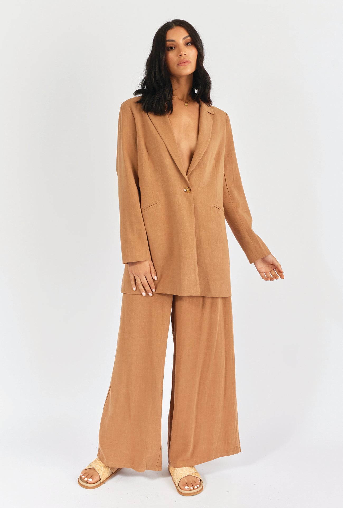 DOLORES BLAZER - WALNUT