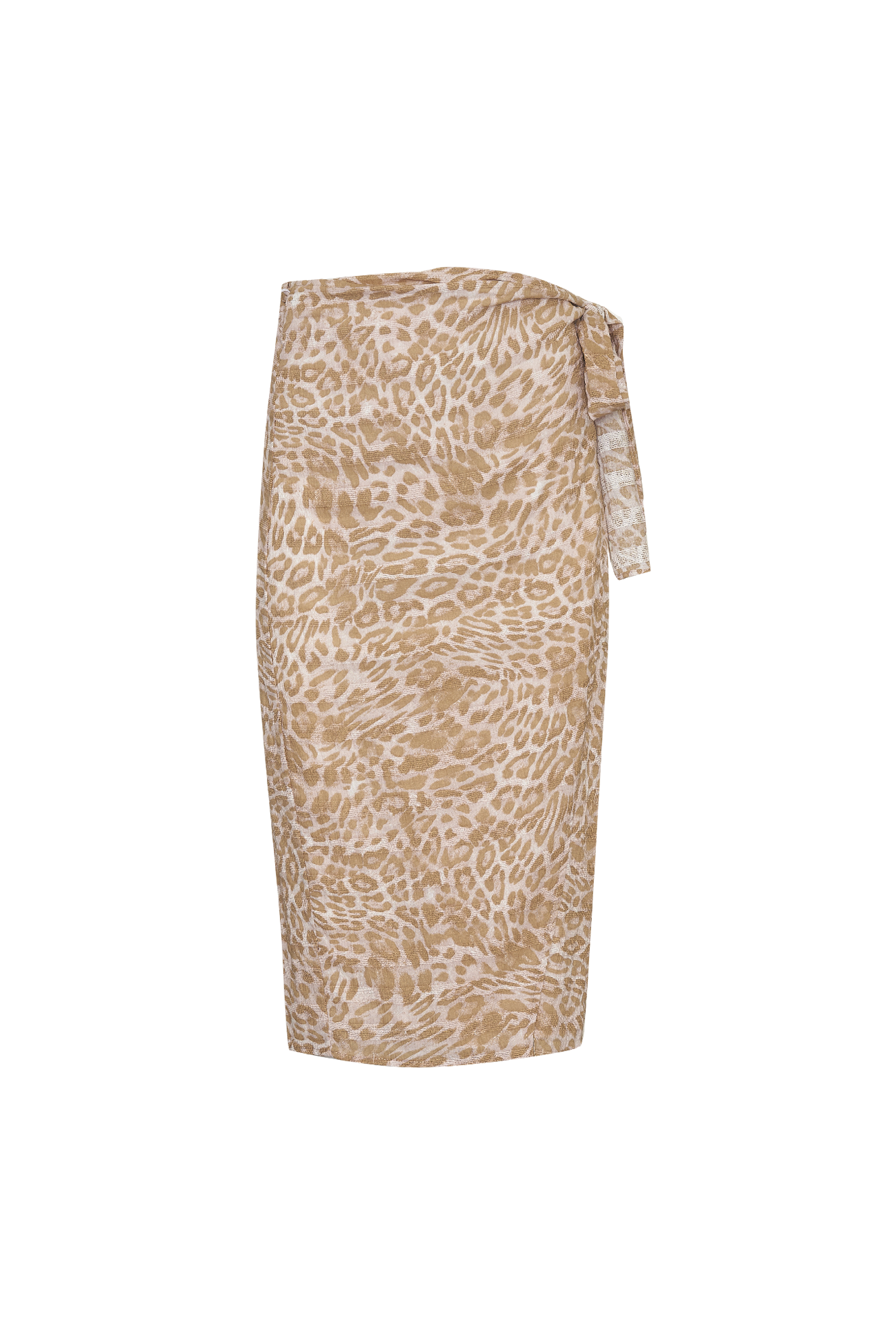 ELARA MIDI SKIRT - PINK LEOPARD