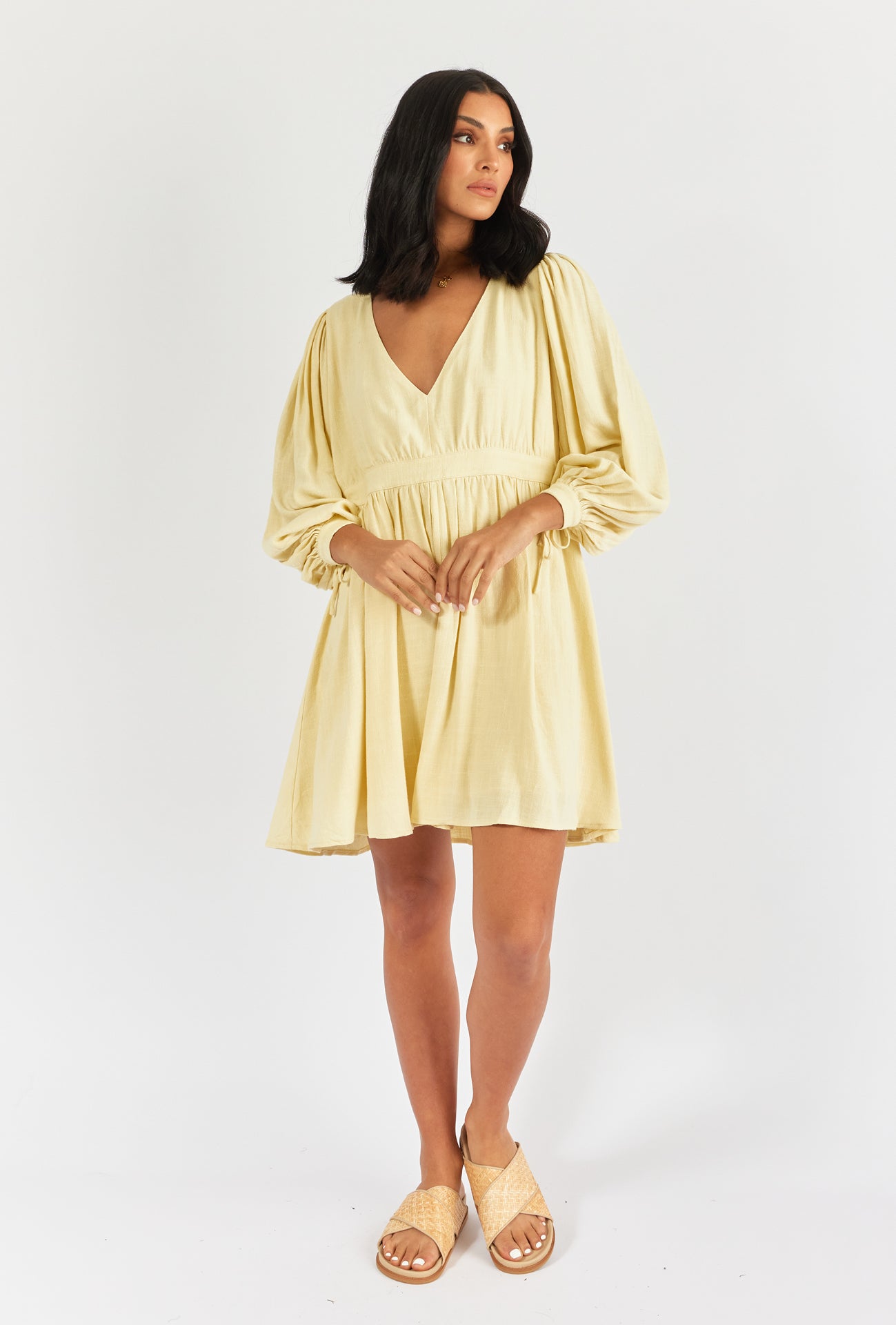 MARCELA MINI DRESS  - BUTTER