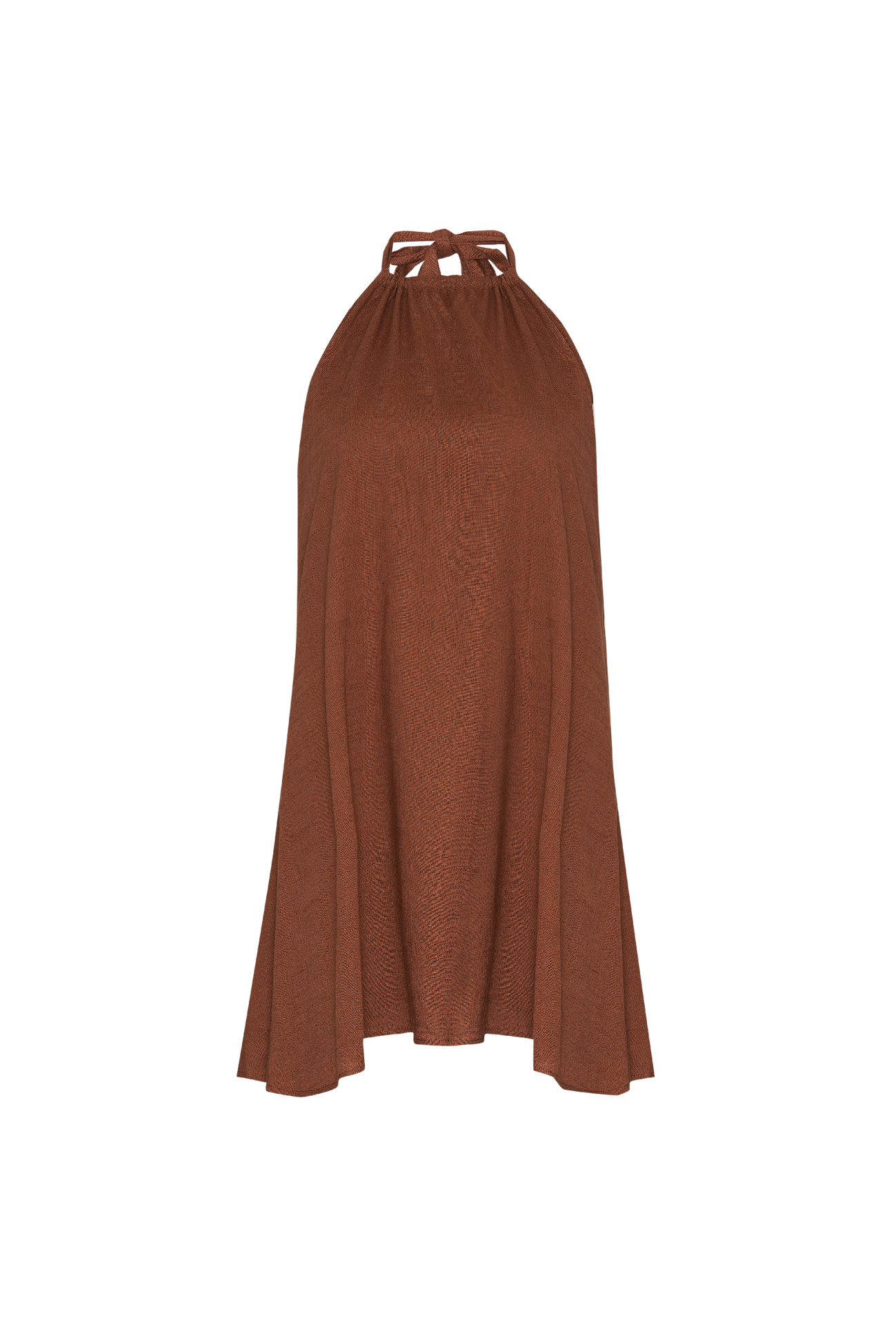 SINCERE MINI DRESS - COFFEE