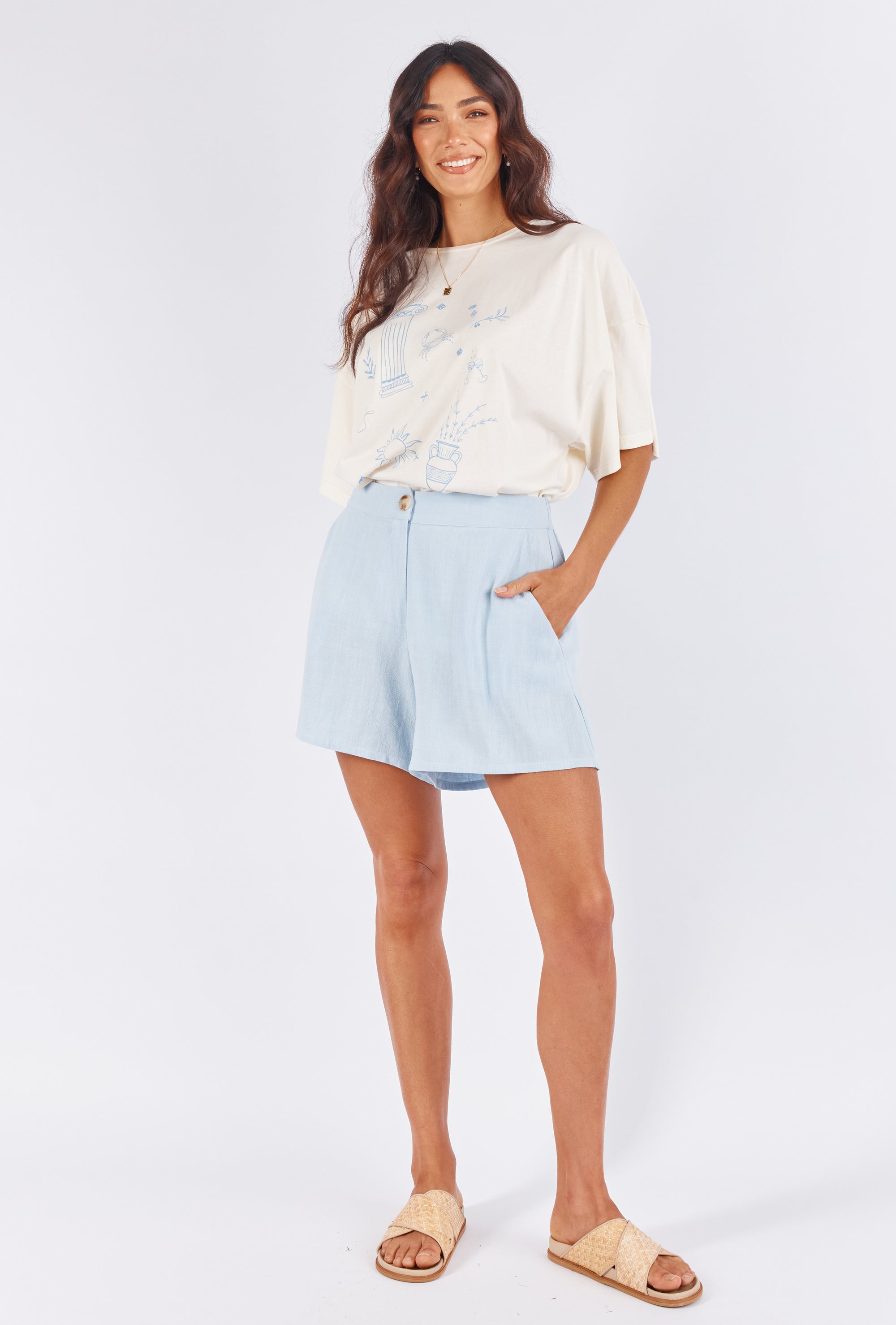 GILLY SHORTS - SKY BLUE