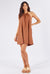 SINCERE MINI DRESS - COFFEE